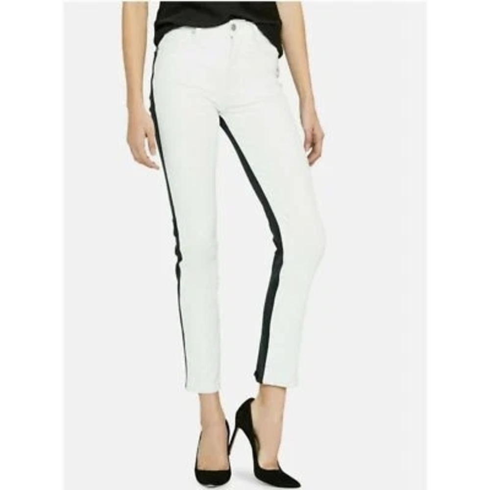 Hudson Jeans White Barbara Skinny